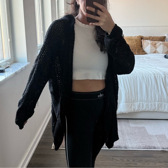 Talula Sweaters - Talula Black Knit Cardigan